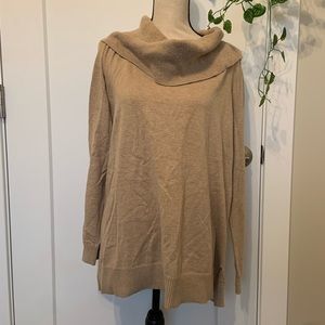 Tan Fall Cowl Neck Sweater 🍂🍁